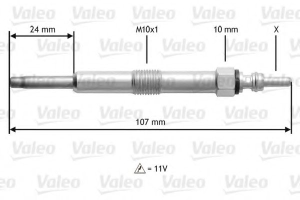 VALEO 345165 Glow Plug
